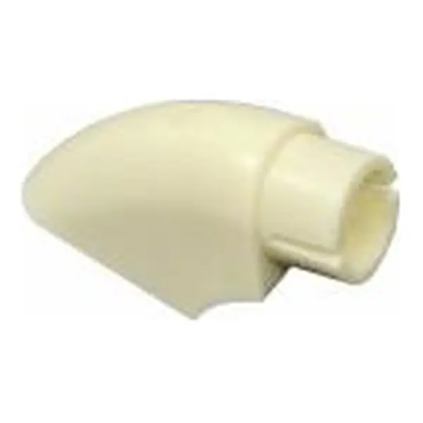 Cabezal plástico curvo manija tubular almendra Abba