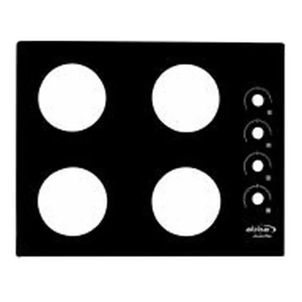 Vidrio mesa cubierta em 20″ 4C 600x480x6mm Abba negro