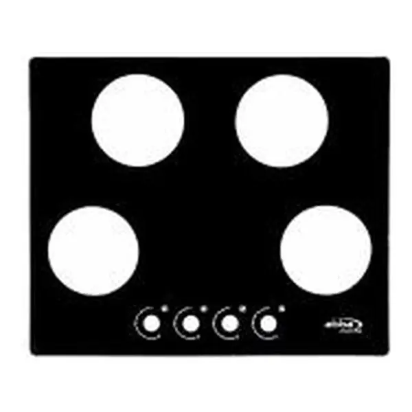 Vidrio mesa cubierta empotrar 20″ 5C 600x510x6mm Abba negro