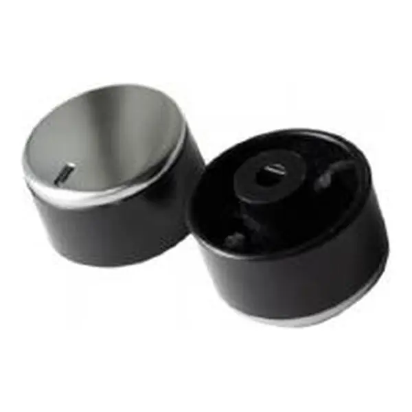 Perilla 28mm lujo redonda 0° negra Sabaf Abba