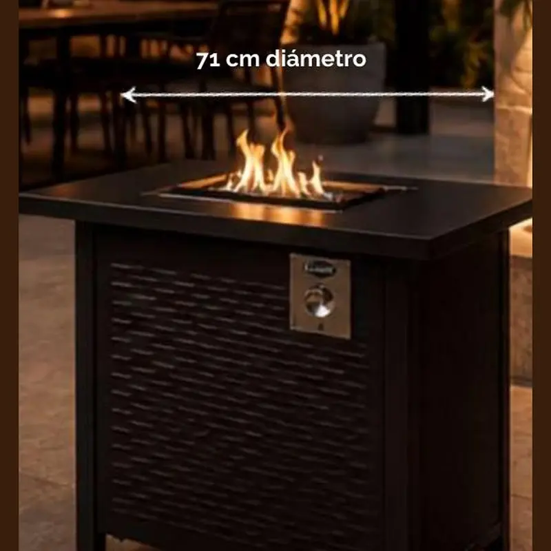 Chimenea a gas cuadrada CLASIC Flama Zen 28″